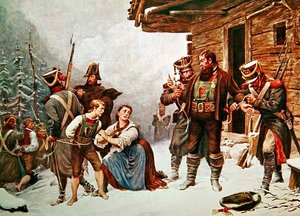 1月19日のアンドレアス・ホーファーのキャプチャ 作： Eugen von (after) Blaas