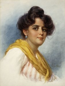 イタリアンビューティー、 作： Eugen von Blaas