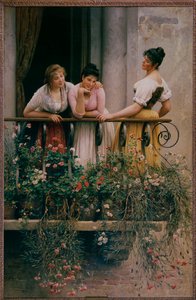 バルコニー 作： Eugen von Blaas
