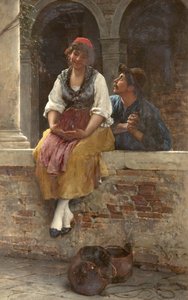 オファー、1887 作： Eugen von Blaas
