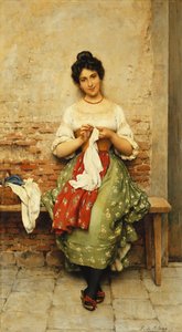 仕立て屋、1901 作： Eugen von Blaas