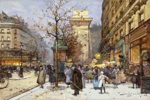 トワイライトのルブルバードサンドニの数字 作： Eugene Galien Laloue