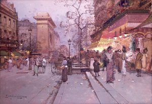 ポルトセントデニス 作： Eugene 1854 1941 Galien Laloue