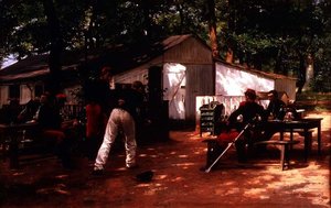 休息する第6連隊の兵士たち 作： Eugene Alexis Girardet