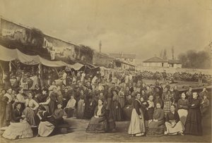 Prison des Chantiers、1871 年 8 月 15 日、Versailles、1870-71。 作： Eugene Appert