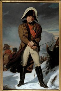 ミシェル・ネイ（1769-1815）の胴体部分の肖像（エルチンゲン公爵、モスコワ公爵、フランスのマレシャル） ウジェーヌ・バタイユ（1817-1875）による絵画。19世紀。ディム。2.15 x 1.4 m - エルチンゲン公爵ミシェル・ネイ（1769-1815）の全身像。 作： Eugene Battaille