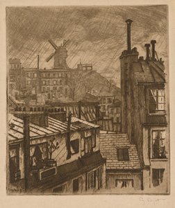 モンマルトル、ムーランドラガレット、1897年。 作： Eugene Bejot