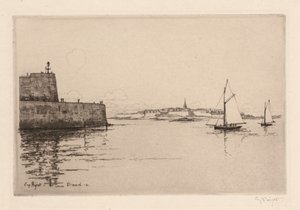 Saint-Malo Vue de Dinard（サン・マロ・ヴュ・ド・ディナール） 作： Eugene Bejot
