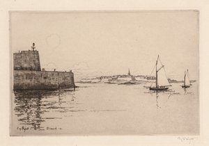 ディナールから見たサンマロディナールから見たサンマロ、1914年。