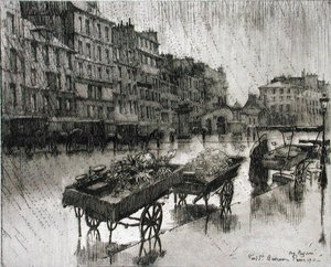 サン・アントワーヌ、「Du Ier au XXeme: Les Arondissements de Paris...」（1903年発行）より（エッチング 作： Eugene Bejot