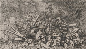 ゴボウを使った鋤、1858年。 作： Eugene Bléry