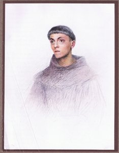 若い修道士、1919年 作： Eugene Burnand