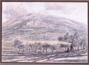 アッシジ、1919 作： Eugene Burnand