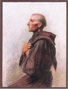 キンタベルの修道士バーナード、1919年 作： Eugene Burnand
