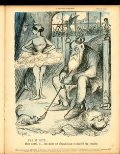 バター プレート、57 番、風刺的な色 作： Eugene Cadel