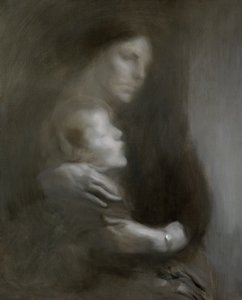 母性（苦悩）（キャンバスに油彩） 作： Eugène Carrière
