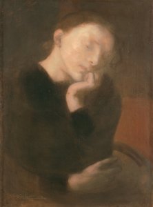 瞑想 作： Eugène Carrière