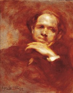 パウ・カザルス（チェロ奏者、指揮者、スペインの作曲家）の肖像（1876-1973年） 1903年（油彩・キャンバス