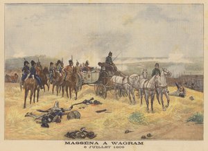 1809年7月6日、ワグラムの戦いでマセナ元帥