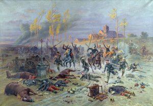 1914年、1915年9月8日または9日、マルヌの戦いでのフランス兵の突撃