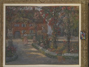 Le Mazet At Juan-Les-Pins (キャンバスに油彩)