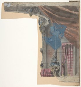 パリのオペラ座の舞台セットのデザイン、1828-90年。 作： Eugene Ciceri