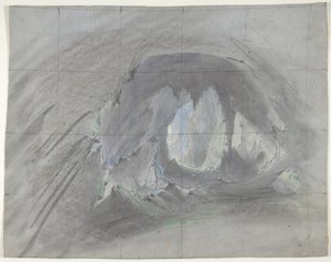 パリのオペラ座の舞台セットのデザイン、1828-90年。