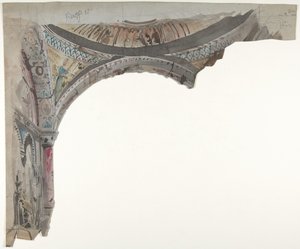 パリのオペラ座の舞台セットのデザイン、1830～90年。 作： Eugene Ciceri