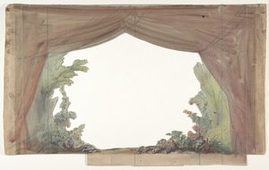 パリのオペラ座の舞台セットのデザイン、1830～90年。 作： Eugene Ciceri