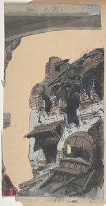 パリのオペラ座の舞台セットのデザイン、1830～90年。 作： Eugene Ciceri