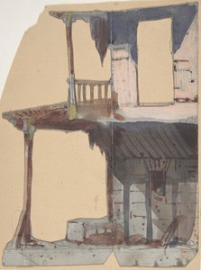 パリのオペラ座の舞台セットのデザイン、1830～90年。 作： Eugene Ciceri