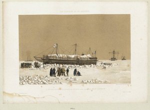 キンバーン近くの氷に浮かぶバッテリー、トンナンテ（1856年）