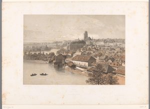 ベルンの眺め Berne (オブジェクトのタイトル) スイスとサヴォイアの顔（連載タイトル） La Suisse et la Savoie (オブジェクトのシリーズ タイトル) 作： Eugene Ciceri