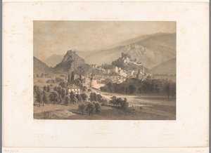 ローヌ渓谷のシオンの眺め シオン (オブジェクトのタイトル) スイス、サボイ、チロルの景色 (シリーズ タイトル) La Suisse, la Savoie et le Tyrol (オブジェクトのシリーズ タイトル) 作： Eugene Ciceri