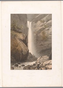 ダード滝の眺め Cascade du Dard (オブジェクトのタイトル) スイス、サボイ、チロルの景色 (シリーズ タイトル) La Suisse, la Savoie et le Tyrol (オブジェクトのシリーズ タイトル) 作： Eugene Ciceri