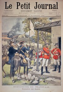 トランスバールでのイベント：サモンズトゥザイングリッシュ、ルプティジャーナルの表紙、1899年11月12日 作： Eugene Damblans