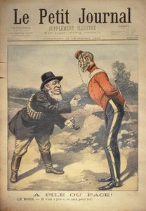 頭か尾か！ The Boer：-もしそれがあなたにぴったりなら！、1899年12月24日、Le Petit Journalの表紙