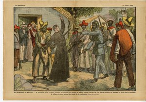 Eugene Damblans (1865-1945)のイラスト（Le Pelerin, 24/07/27） - メキシコでの迫害 - 宗教 信仰, 革命, メキシコ, カトリック - 告解 - 治癒 作： Eugene Damblans