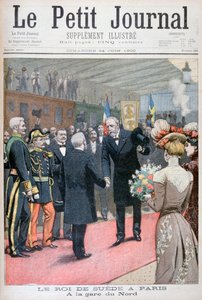 スウェーデン国王のパリ訪問、1900年。 作： Eugene Damblans