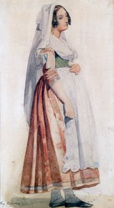 若いイタリア人、c1825-1865 作： Eugene Deveria