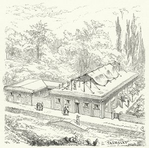古代アッシリアの住居 作： Eugene Emmanuel after Viollet le Duc