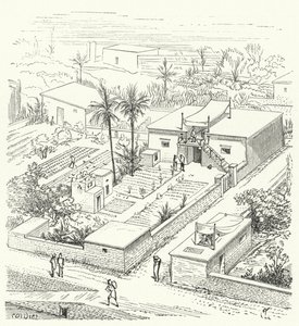 古代エジプトの民家 作： Eugene Emmanuel after Viollet le Duc