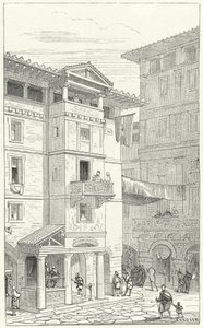 古代ローマの通り 作： Eugene Emmanuel after Viollet le Duc