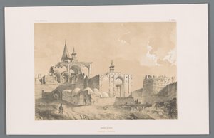 カシャーンのイマームザデの墓 Imâm zadeh (tombeau a Kachân) (オブジェクトのタイトル) ペルシャの風景（シリーズタイトル） ペルセ・モダン（シリーズタイトル） 作： Eugene Flandin