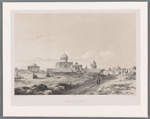 カジンのフセインのイマームザデ Imam-Zadeh-Hussein (Casbin) (オブジェクトのタイトル) ペルシャの風景（シリーズタイトル） ペルセ・モダン（シリーズタイトル） 作： Eugene Flandin