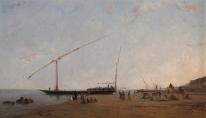 ナイル川、フィラエの近く 作： Eugène Fromentin
