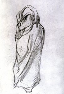 サヘルのベールに包まれた女性 作： Eugène Fromentin