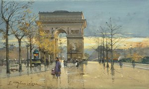 凱旋門 作： Eugene Galien Laloue
