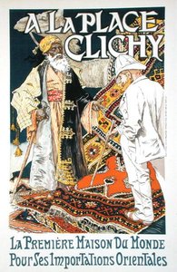 A クリシー広場、プレート18、「アフィシェの支配者たち」より、1910年頃（カラーリトグラフ） 作： Eugene Grasset
