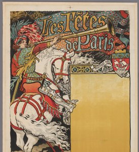 「Les fêtes de Paris」のポスター パリの祭典 (オブジェクトのタイトル) 作： Eugene Grasset